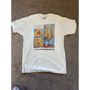 Vintage Y2K Claude Monet Tournesols T-Shirt Size L